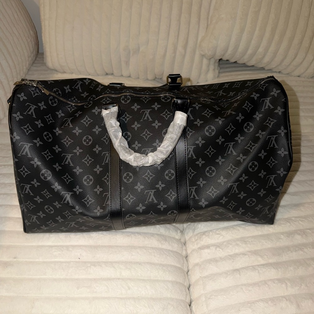 Louis Vuitton Monogram Eclipse Black & Gray Duffe… - image 5
